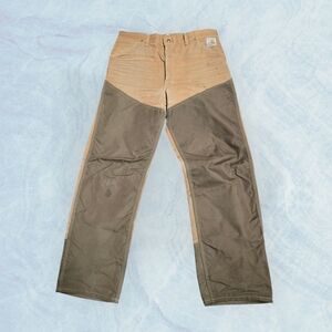 Vintage Distressed Carhartt WU256 Brush Briar Double Knee 34/32